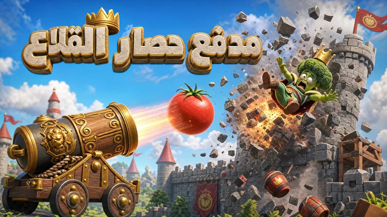 مدفع حصار القلاع 3D 🏰💣